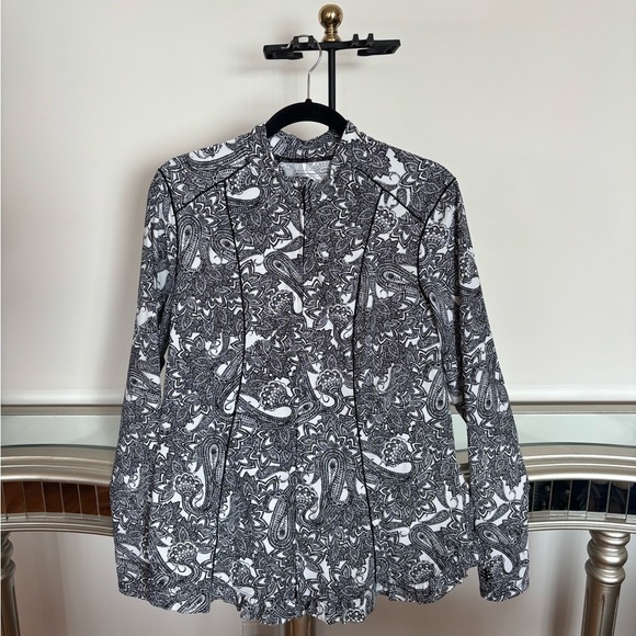 Coolibar UPF 50 UV Print Full Zip Sweater - Picture 2 of 4